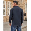 image:imageCOOFANDY Mens Casual Button Down Work Shirts Untucked Long Sleeve Woven Shirt with PocketsNavy Blue