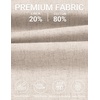 image:imageCOOFANDY Mens Casual Cotton Linen Shorts Elastic Waist Drawstring Shorts Summer Beach VacationLinen Khaki