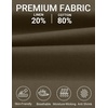image:imageCOOFANDY Mens Casual Cotton Linen Shorts Elastic Waist Drawstring Shorts Summer Beach VacationOlive Green