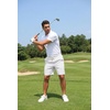 image:imageCOOFANDY Mens Casual Cotton Linen Shorts Elastic Waist Drawstring Shorts Summer Beach VacationWhite