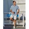 image:imageCOOFANDY Mens Casual Shirts Short Sleeve Button Down Shirt Wrinkle Free Summer ShirtLight Blue