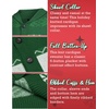 image:imageCOOFANDY Mens Christmas Cardigans Ugly Xmas Sweaters Reindeer Snowflake Shawl Collar Knitted Cardigan SweaterA  Green  a
