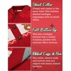 image:imageCOOFANDY Mens Christmas Cardigans Ugly Xmas Sweaters Reindeer Snowflake Shawl Collar Knitted Cardigan SweaterA  Red  C