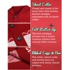 image:imageCOOFANDY Mens Christmas Cardigans Ugly Xmas Sweaters Reindeer Snowflake Shawl Collar Knitted Cardigan SweaterA  Red  a