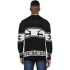 image:imageCOOFANDY Mens Christmas Cardigans Ugly Xmas Sweaters Reindeer Snowflake Shawl Collar Knitted Cardigan SweaterBlack
