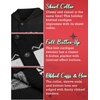 image:imageCOOFANDY Mens Christmas Cardigans Ugly Xmas Sweaters Reindeer Snowflake Shawl Collar Knitted Cardigan SweaterBlack