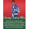 image:imageCOOFANDY Mens Christmas Cardigans Ugly Xmas Sweaters Reindeer Snowflake Shawl Collar Knitted Cardigan SweaterBluewhite Snowflake Elk