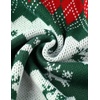 image:imageCOOFANDY Mens Christmas Cardigans Ugly Xmas Sweaters Reindeer Snowflake Shawl Collar Knitted Cardigan SweaterCheckered Christmas Tree