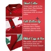 image:imageCOOFANDY Mens Christmas Cardigans Ugly Xmas Sweaters Reindeer Snowflake Shawl Collar Knitted Cardigan SweaterChristmas Red
