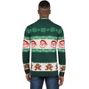 image:imageCOOFANDY Mens Christmas Cardigans Ugly Xmas Sweaters Reindeer Snowflake Shawl Collar Knitted Cardigan SweaterGreen Santa Claus