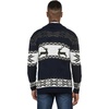 image:imageCOOFANDY Mens Christmas Cardigans Ugly Xmas Sweaters Reindeer Snowflake Shawl Collar Knitted Cardigan SweaterNavy Blue