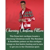 image:imageCOOFANDY Mens Christmas Cardigans Ugly Xmas Sweaters Reindeer Snowflake Shawl Collar Knitted Cardigan SweaterRed Elk Green White