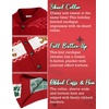 image:imageCOOFANDY Mens Christmas Cardigans Ugly Xmas Sweaters Reindeer Snowflake Shawl Collar Knitted Cardigan SweaterRed Gingerbread