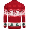 image:imageCOOFANDY Mens Christmas Cardigans Ugly Xmas Sweaters Reindeer Snowflake Shawl Collar Knitted Cardigan SweaterRed Santa Claus