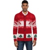 image:imageCOOFANDY Mens Christmas Cardigans Ugly Xmas Sweaters Reindeer Snowflake Shawl Collar Knitted Cardigan SweaterRed Santa Claus