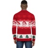 image:imageCOOFANDY Mens Christmas Cardigans Ugly Xmas Sweaters Reindeer Snowflake Shawl Collar Knitted Cardigan SweaterRed Santa Claus