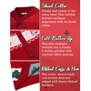 image:imageCOOFANDY Mens Christmas Cardigans Ugly Xmas Sweaters Reindeer Snowflake Shawl Collar Knitted Cardigan SweaterRed Santa Claus