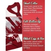 image:imageCOOFANDY Mens Christmas Cardigans Ugly Xmas Sweaters Reindeer Snowflake Shawl Collar Knitted Cardigan SweaterRedwhitegray