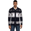image:imageCOOFANDY Mens Christmas Cardigans Ugly Xmas Sweaters Reindeer Snowflake Shawl Collar Knitted Cardigan SweaterSkeleton