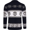 image:imageCOOFANDY Mens Christmas Cardigans Ugly Xmas Sweaters Reindeer Snowflake Shawl Collar Knitted Cardigan SweaterSkeleton