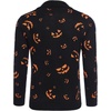 image:imageCOOFANDY Mens Christmas Cardigans Ugly Xmas Sweaters Reindeer Snowflake Shawl Collar Knitted Cardigan SweaterYellow Pumpkin