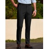image:imageCOOFANDY Mens Dress Pants Classic Formal Slim Fit Flat Front Slacks Casual Expandable Waist Suit PantsClassic Black