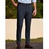 image:imageCOOFANDY Mens Dress Pants Classic Formal Slim Fit Flat Front Slacks Casual Expandable Waist Suit PantsNavy Blue