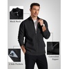 image:imageCOOFANDY Mens Full Zip Cardigan Sweaters Mock Neck Knitwear with Pattern  Solid and Fair Isle fall winter 2026 relaxedfit business casual S3XLBlack