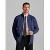 image:imageCOOFANDY Mens Full Zip Cardigan Sweaters Mock Neck Knitwear with Pattern  Solid and Fair Isle fall winter 2026 relaxedfit business casual S3XLNavy Blue