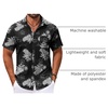 image:imageCOOFANDY Mens Hawaiian Shirt Short Sleeve Casual Button Down Tropical Summer Beach Aloha ShirtsBlackpineapple