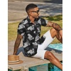 image:imageCOOFANDY Mens Hawaiian Shirt Short Sleeve Casual Button Down Tropical Summer Beach Aloha ShirtsBlackpineapple