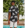 image:imageCOOFANDY Mens Hawaiian Shirt Short Sleeve Casual Button Down Tropical Summer Beach Aloha ShirtsBlackpineapple