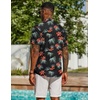 image:imageCOOFANDY Mens Hawaiian Shirt Short Sleeve Casual Button Down Tropical Summer Beach Aloha ShirtsBlackred Flowers