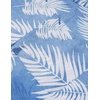 image:imageCOOFANDY Mens Hawaiian Shirt Short Sleeve Casual Button Down Tropical Summer Beach Aloha ShirtsDark Bluewhite Leaves