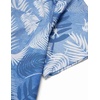 image:imageCOOFANDY Mens Hawaiian Shirt Short Sleeve Casual Button Down Tropical Summer Beach Aloha ShirtsDark Bluewhite Leaves