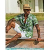 image:imageCOOFANDY Mens Hawaiian Shirt Short Sleeve Casual Button Down Tropical Summer Beach Aloha ShirtsRedwhite Flowers