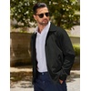 image:imageCOOFANDY Mens Lightweight Zip Up Jacket Eisenhower Work Office Jackets Casual Golf OutwearAblack