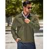image:imageCOOFANDY Mens Lightweight Zip Up Jacket Eisenhower Work Office Jackets Casual Golf OutwearArmy Green