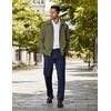 image:imageCOOFANDY Mens Lightweight Zip Up Jacket Eisenhower Work Office Jackets Casual Golf OutwearArmy Green