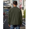 image:imageCOOFANDY Mens Lightweight Zip Up Jacket Eisenhower Work Office Jackets Casual Golf OutwearDark Army Green