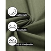 image:imageCOOFANDY Mens Linen Shirt Casual Short Sleeve Button Down Shirts Summer Beach Vacation TopsArmy Green