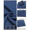 image:imageCOOFANDY Mens Long Sleeve Polo Shirts Button Casual Tee Collared Work Pullover ShirtsLight Blue a