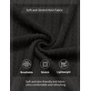 image:imageCOOFANDY Mens Mock Turtleneck Sweater Short Sleeve Casual Knit Tee Slim Fit Cable Ribbed Texture Pullover TopsBlack