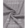 image:imageCOOFANDY Mens Mock Turtleneck Sweater Short Sleeve Casual Knit Tee Slim Fit Cable Ribbed Texture Pullover TopsLight Gray