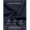 image:imageCOOFANDY Mens Mock Turtleneck Sweater Short Sleeve Casual Knit Tee Slim Fit Cable Ribbed Texture Pullover TopsNavy Blue