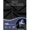 image:imageCOOFANDY Mens Polo Sweater Casual V Neck Summer Short Sleeve Beach Vacation Tops Cotton Collared Dress Work Golf SweaterBlack