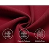 image:imageCOOFANDY Mens Short Sleeve Button Down Shirts Waffle Shirt Casual Beach Summer Shirts Wrinkle Free Vacation ShirtsWine Red