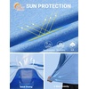 image:imageCOOFANDY Mens UPF 50 Fishing Shirt Lightweight Quick Dry UV Sun Protection Hoodie Long Sleeve SPF Hiking Running Rash Guard2 Packlight Bluelight Grey