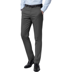 image:imageCOOFANDY Mens Dress Pants Classic Formal Slim Fit Flat Front Slacks Casual Expandable Waist Suit PantsDark Grey