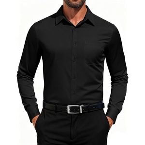 image:imageCOOFANDY Mens Dress Shirts Long Sleeve Button Down Formal Shirt Regular Fit Solid Business Casual ShirtsBlack